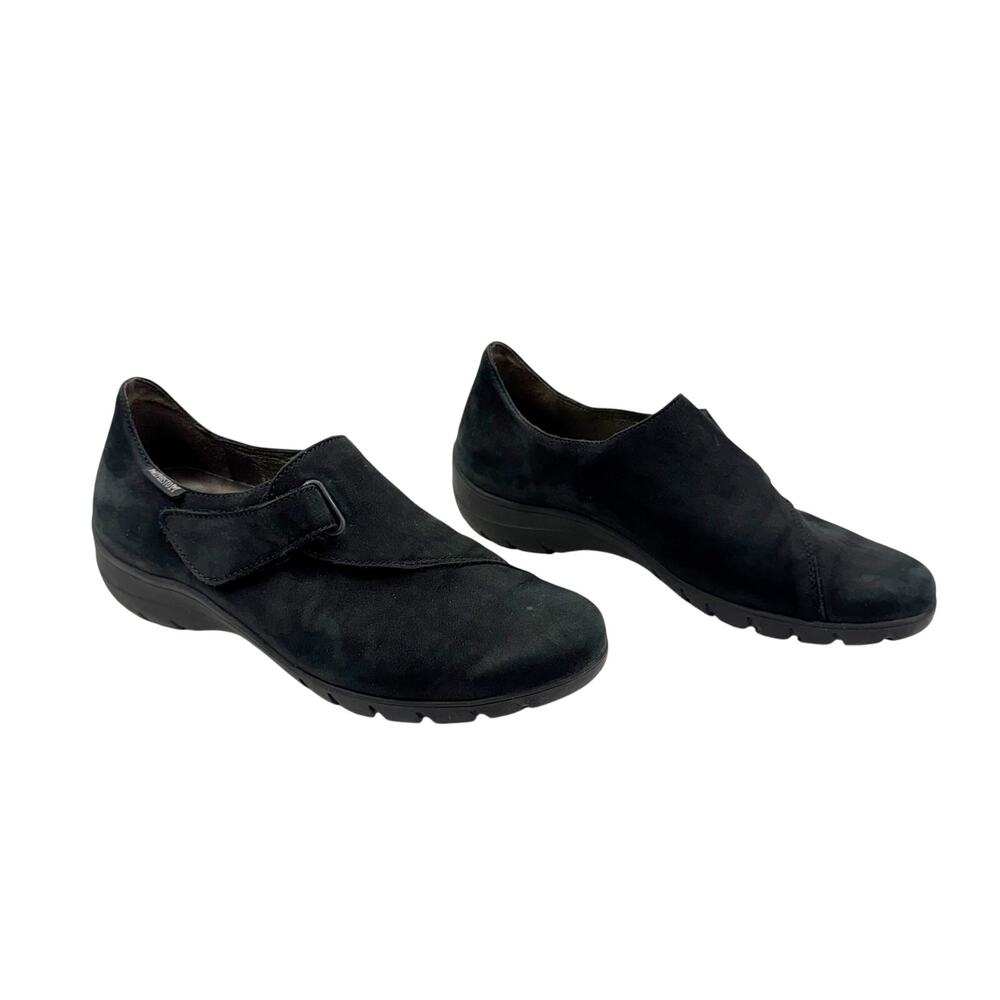 Mephisto Black Suede Leather Hook & Loop Breathable‎ Support Shoes Sz 7 Comfort